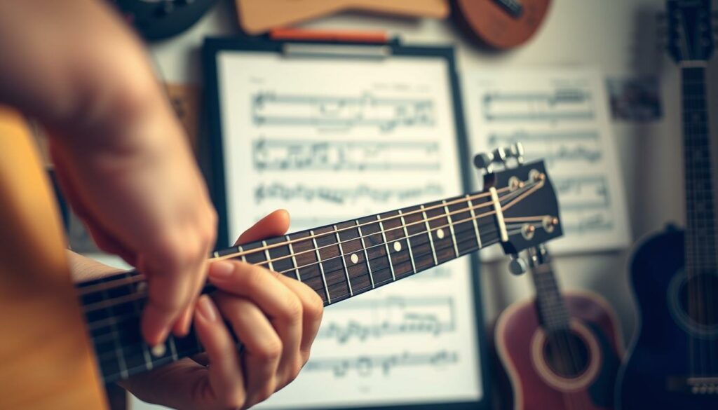 Gitarre spielen nach Noten